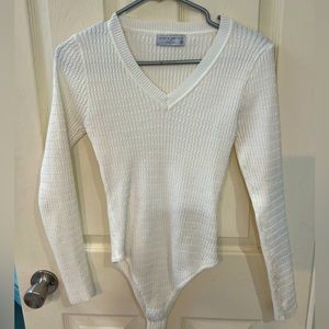 White Pink Lily Bodysuit